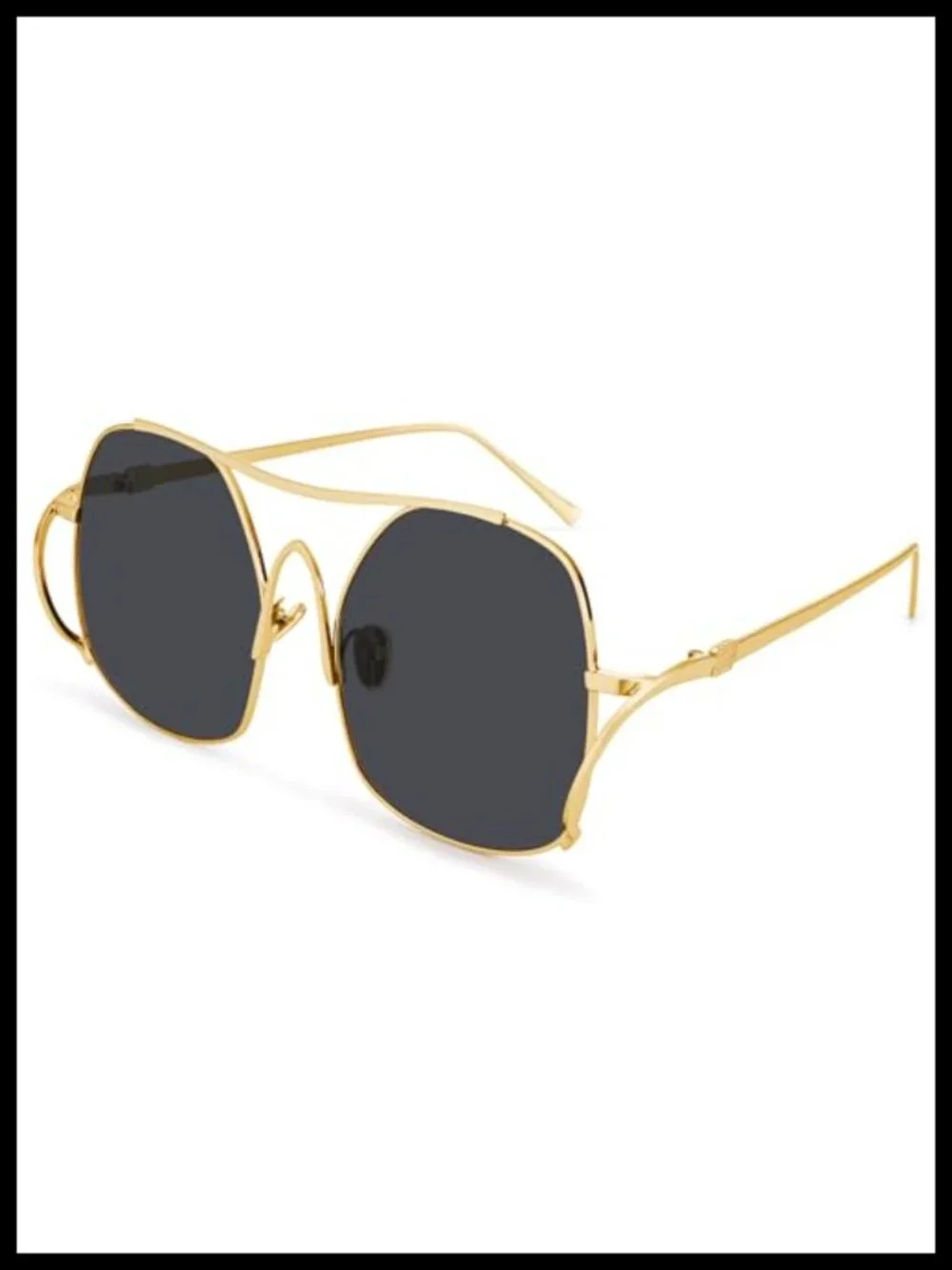 Oversized Aviator Sunglasses for Women UV400 Metal Frame